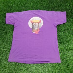 Vintage 90s Petes Wicked-Ale Beer Shirt XL 23x28 Purple USA